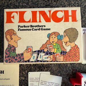 Vtg 1976 Parker Brothers Flinch Card Game Complete With Instructions